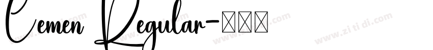 Cemen Regular字体转换